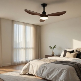 VONA_3Işıklı, LED, 3 Fan Kanat ve Uzaktan Kumandalı,Tavan Tipi Vantilatör Çap.70cm