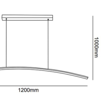 Lineer Yay Model Led Sarkıt Avize