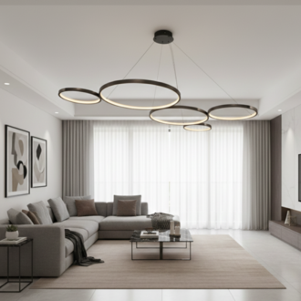 Led Sarkıt Avize 5'li Çember 