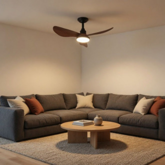 VONA_3Işıklı, LED, 3 Fan Kanat ve Uzaktan Kumandalı,Tavan Tipi Vantilatör Çap.70cm