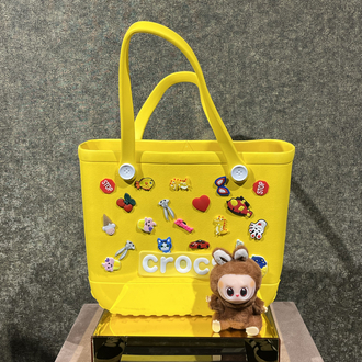 İTHAL SARI CROCS ÇANTA