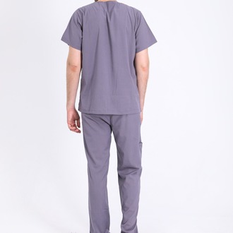 Classic Comfort Serisi Erkek Scrubs - Gri