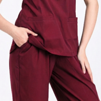 Classic Comfort Serisi Kadın Uniforma - Bordo