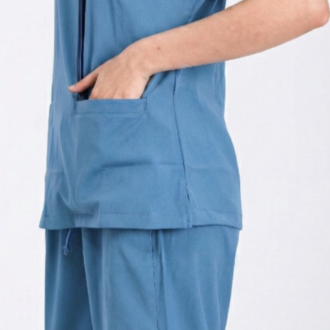 Classic Comfort Serisi Kadın Uniforma - Mavi