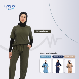 Tesettürlü Kısa Kol Classic Comfort Serisi Kadın Uniforma