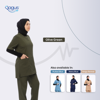 Tesettürlü Kısa Kol Classic Comfort Serisi Kadın Uniforma