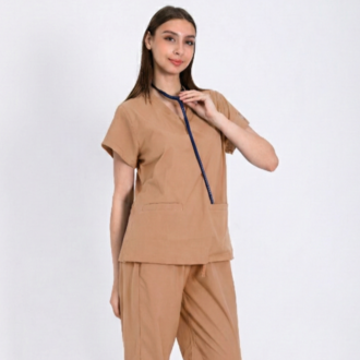 Classic Comfort Serisi Kadın Uniforma - Bej