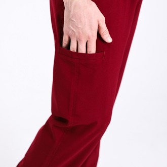 Classic Comfort Serisi Erkek Scrubs - Bordo