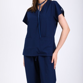 Classic Comfort Serisi Kadin Scrubs - Lacivert