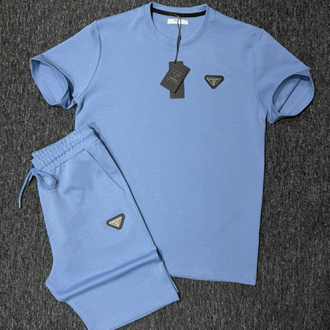Prada şort takım BABY BLUE
