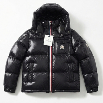 Şeritli moncler siyah