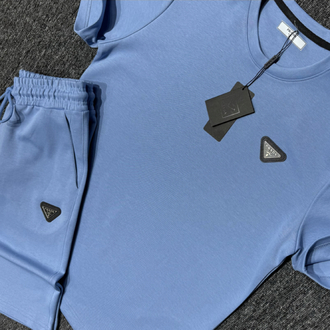 Prada şort takım BABY BLUE