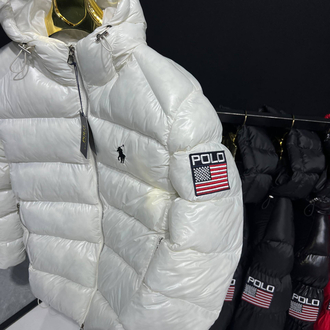 Velowear Bayraklı mont beyaz