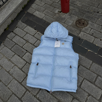MONCLER baby blue yelek