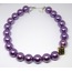 CHUNKY DICE PURPLE PEARL NECKLACE