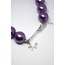 CHUNKY DICE PURPLE PEARL NECKLACE
