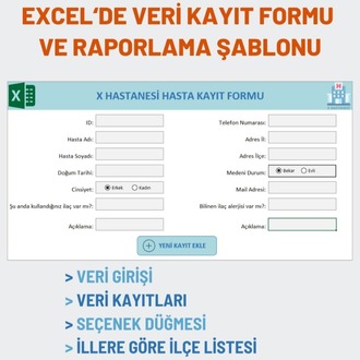 Excel Veri Giriş Formu Şablonu