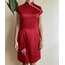Ejderhalı Saten Qipao