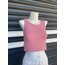 Vintage Pembe Yün Üst
