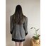 Vintage Yün Kaz Ayağı Vatkalı Blazer Ceket
