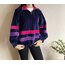 Vintage Vatkalı Half Zip Kadife Sweatshirt