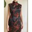İpek Kiraz Çiçekli Qipao