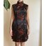 İpek Kiraz Çiçekli Qipao