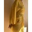 Sarı İpek Saten Mini Kimono