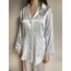 Beyaz İpek Saten Pijama Takımı