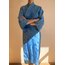 Ejderha İşlemeli İpek Saten Maxi Kimono