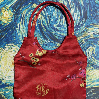 Vintage Saten Japan Çanta