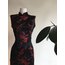 Kiraz Ağaçlı İpekli Cheongsam