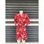 Çiçekli Japon Kimono