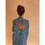 Ejderha İşlemeli İpek Saten Maxi Kimono