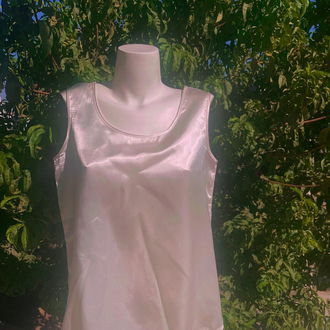 Vintage Saten Bluz - L