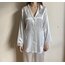 Beyaz İpek Saten Pijama Takımı