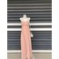 Vintage Pembe Abiye Elbise