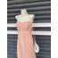 Vintage Pembe Abiye Elbise