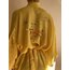 Sarı İpek Saten Mini Kimono