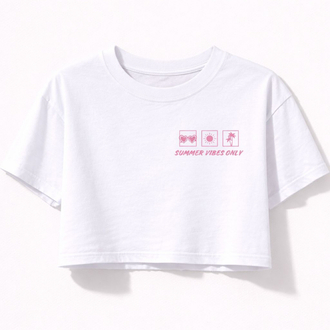 Summer Vibes on / Crop T-Shirt