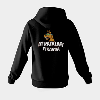 Who Let The “Horse” Out?/ Oversize Sweatshirt Siyah