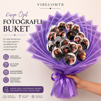 Kişiye Özel Fotoğraflı Buket