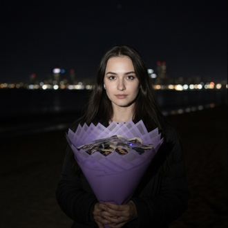 Kişiye özel fotoğraflı anı buketi