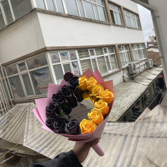 Senden önce senden sonra aynalı buket