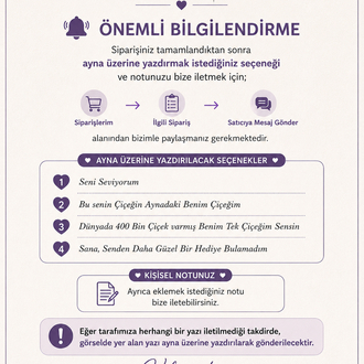 Aynalı gül premium buket