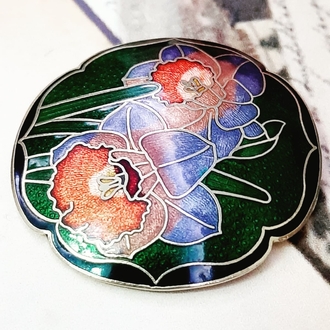 Cloisonne Mineli Broş