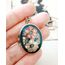 Fish Damgalı Cloisonne Locket