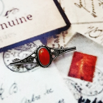 Victorian Gümüş Broş