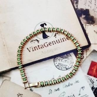 Rhinestone Yeşil Taşlı Bileklik