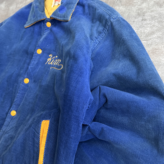 80s/90s Vintage Kadife Kolej Ceketi (M)